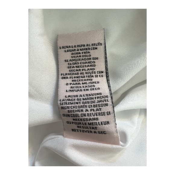 ๐ ๐คโจ NWOT NANETTE LEPORE White Sleeveless Ruched Midi Dress | Sz 8 - Picture 9 of 9